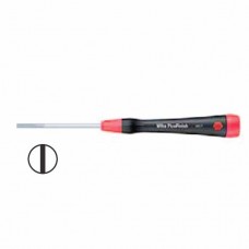 Wiha PicoFinish Slotted Screwdriver - Handle with Rotating Cap and Rapid-Turning Zone - 0.8 mm - 00475